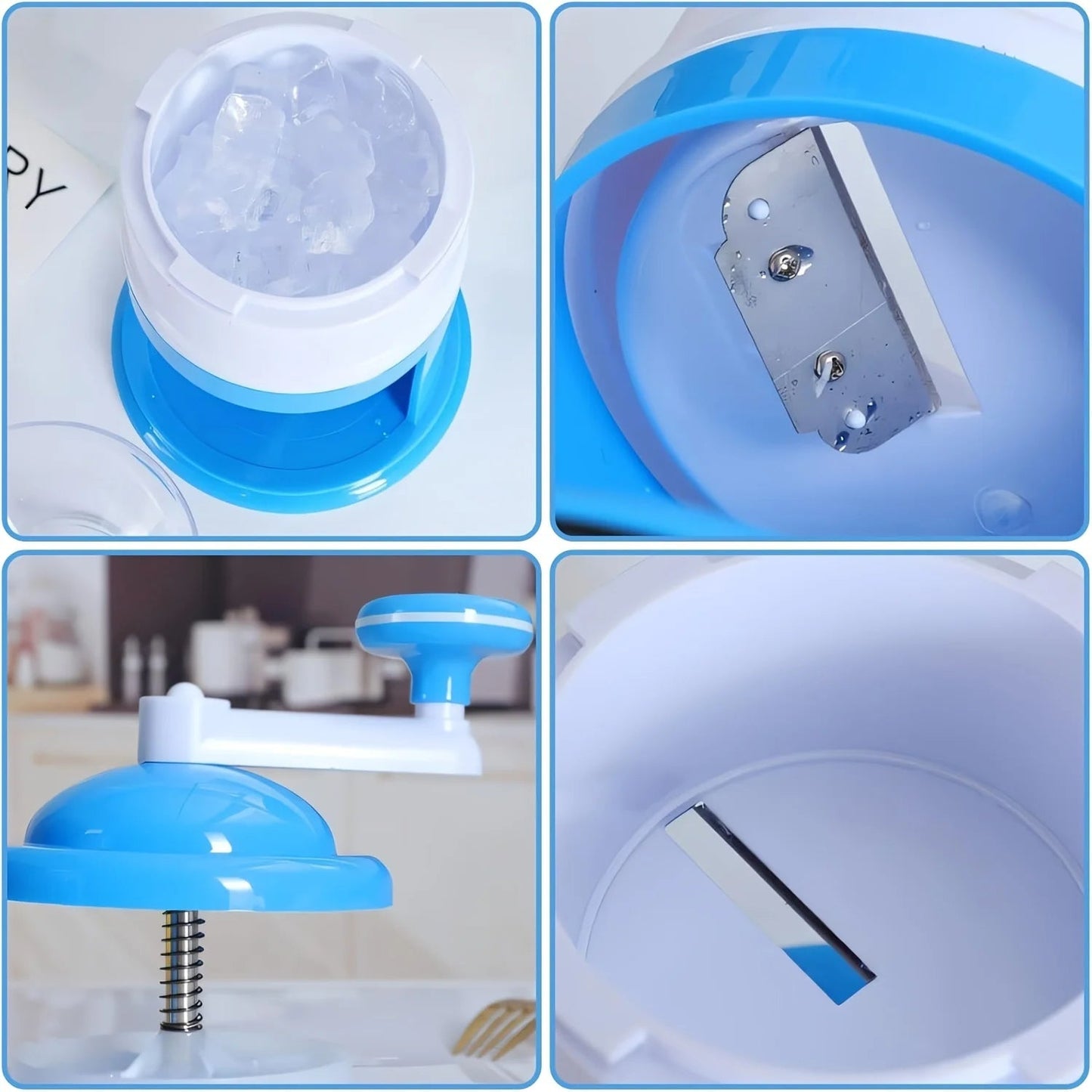 Portable Manual Ice Crusher Machine Blue idea Gola Ganda Machine - Hot Selling 2025